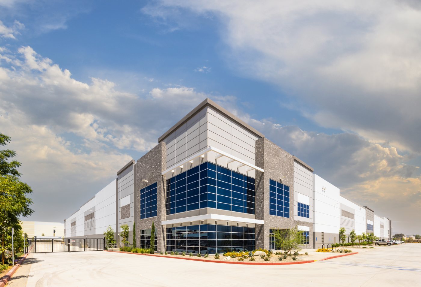 Modern commercial building exterior