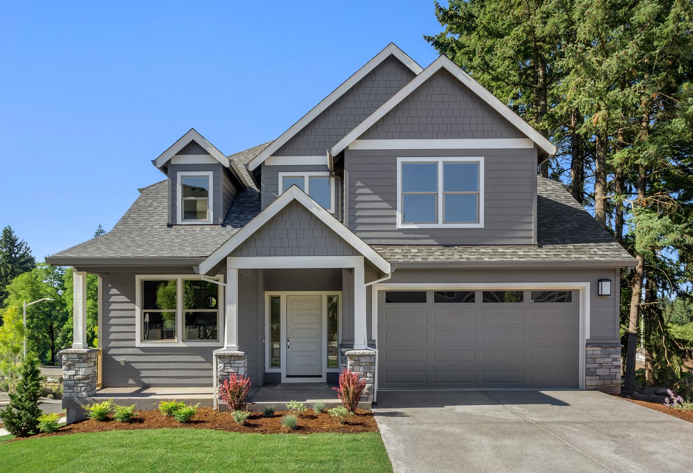 Two-story residential home exterior